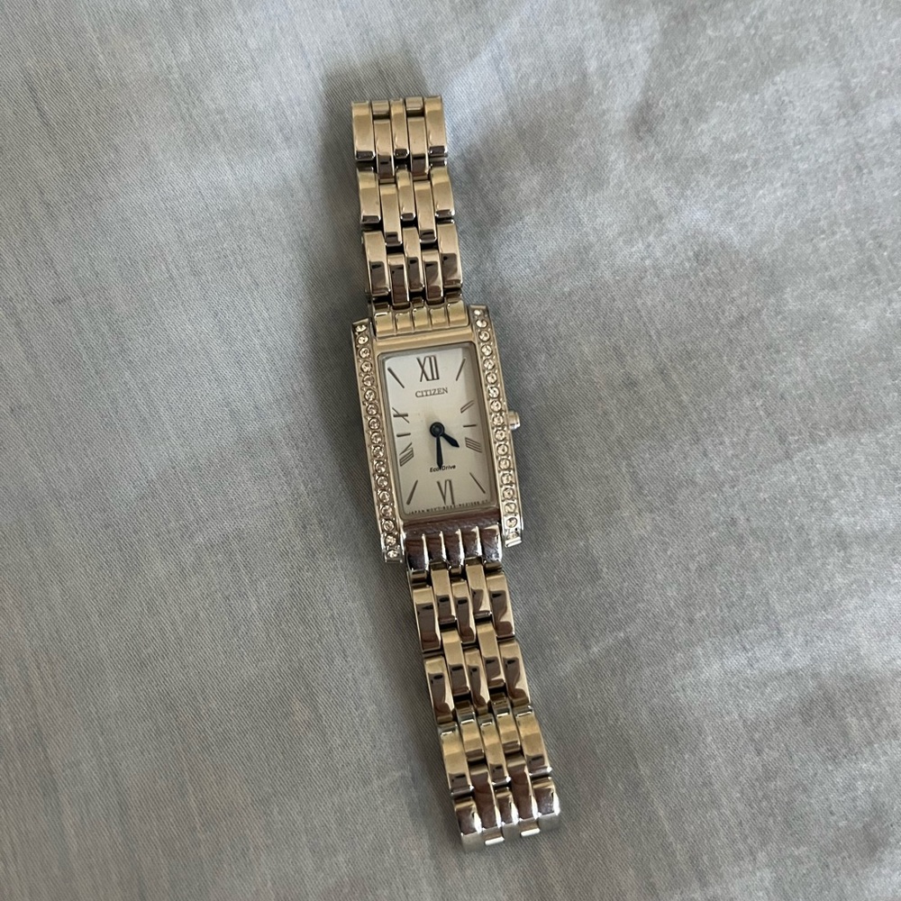 Citizen stainless steel watch w/ decorative crystals
